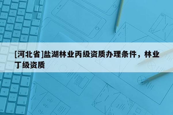 [河北省]鹽湖林業(yè)丙級資質(zhì)辦理條件，林業(yè)丁級資質(zhì)